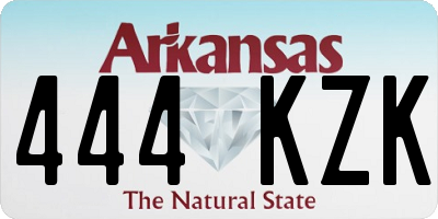 AR license plate 444KZK