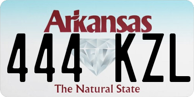 AR license plate 444KZL