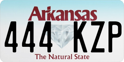 AR license plate 444KZP