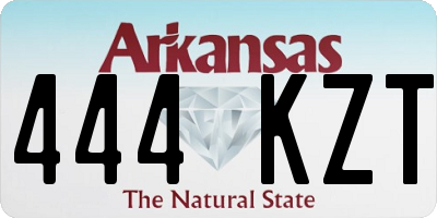 AR license plate 444KZT