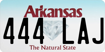 AR license plate 444LAJ