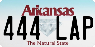 AR license plate 444LAP