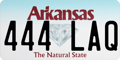 AR license plate 444LAQ