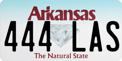 AR license plate 444LAS