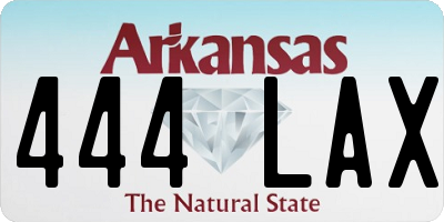 AR license plate 444LAX