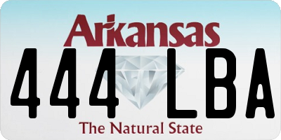AR license plate 444LBA