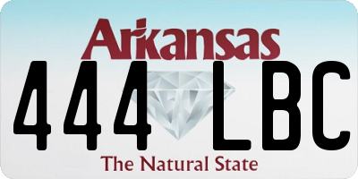 AR license plate 444LBC