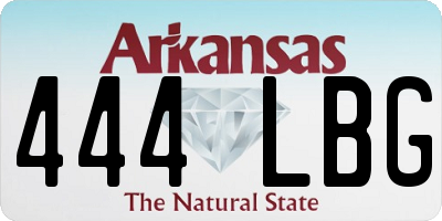 AR license plate 444LBG