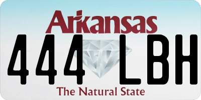 AR license plate 444LBH