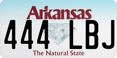 AR license plate 444LBJ