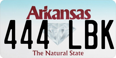 AR license plate 444LBK