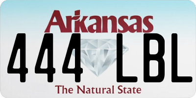 AR license plate 444LBL