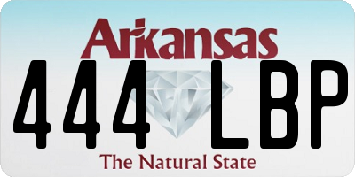 AR license plate 444LBP