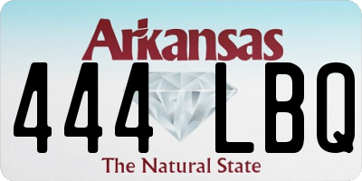 AR license plate 444LBQ
