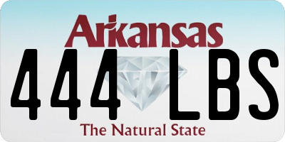 AR license plate 444LBS
