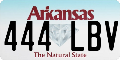 AR license plate 444LBV