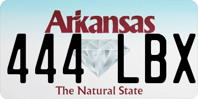 AR license plate 444LBX