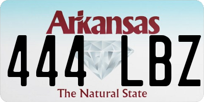 AR license plate 444LBZ