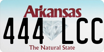 AR license plate 444LCC