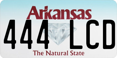 AR license plate 444LCD
