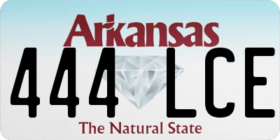 AR license plate 444LCE