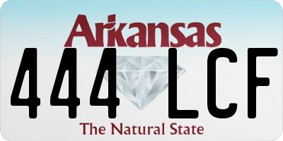 AR license plate 444LCF