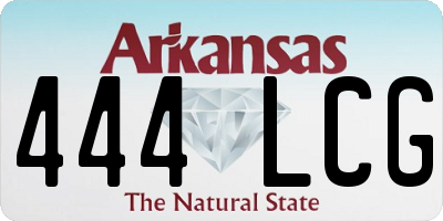 AR license plate 444LCG