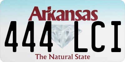 AR license plate 444LCI