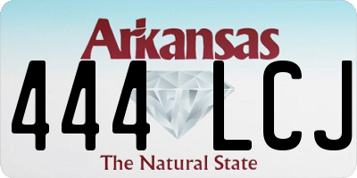 AR license plate 444LCJ