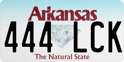 AR license plate 444LCK