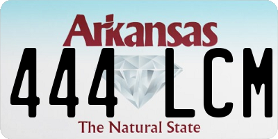 AR license plate 444LCM