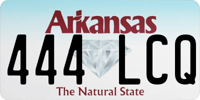 AR license plate 444LCQ