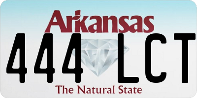 AR license plate 444LCT