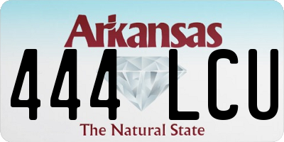 AR license plate 444LCU