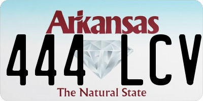 AR license plate 444LCV