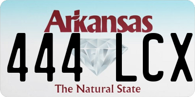 AR license plate 444LCX