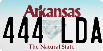 AR license plate 444LDA