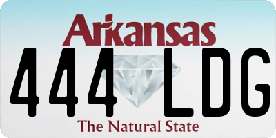 AR license plate 444LDG