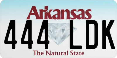 AR license plate 444LDK