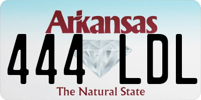 AR license plate 444LDL