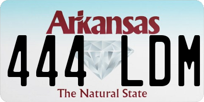 AR license plate 444LDM