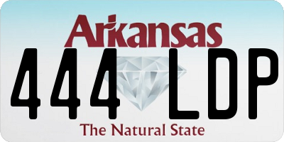 AR license plate 444LDP