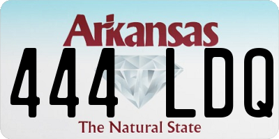 AR license plate 444LDQ