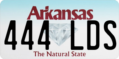 AR license plate 444LDS