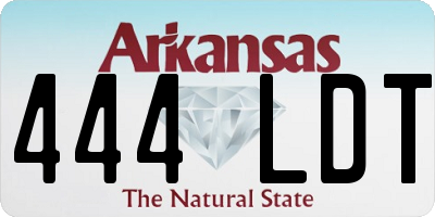 AR license plate 444LDT