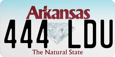 AR license plate 444LDU