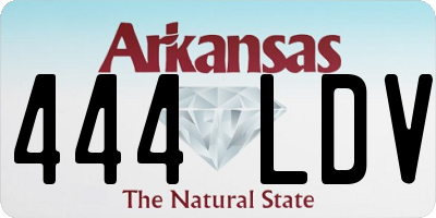 AR license plate 444LDV
