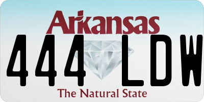AR license plate 444LDW