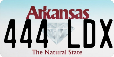 AR license plate 444LDX