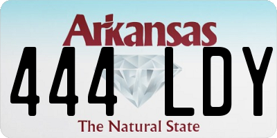 AR license plate 444LDY